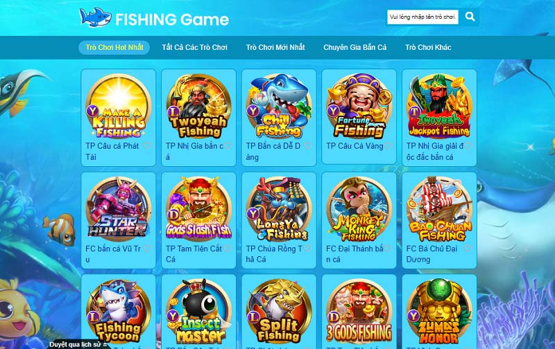 Vô vàn các trò chơi Slot game