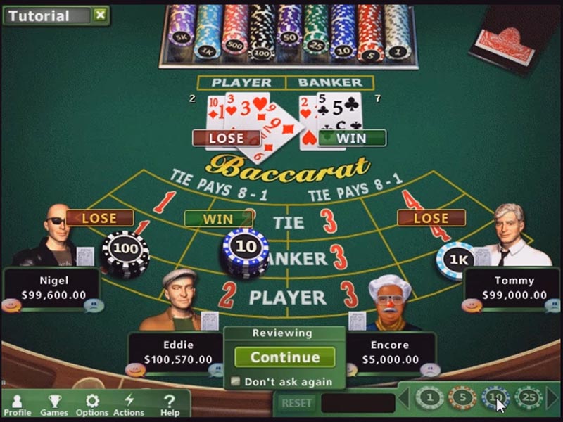 Bài baccarat là một trò chơi bài tại casino có lịch sử từ tầng lớp quý tộc Pháp