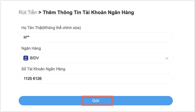 Cập nhật thông tin ngân hàng rút tiền 8xBet