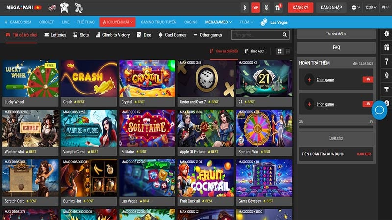 Slot Game Megapari thực sự là một thiên đường