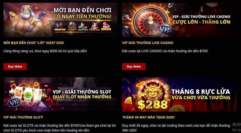 Các khuyến mãi mới tại Live Casino House