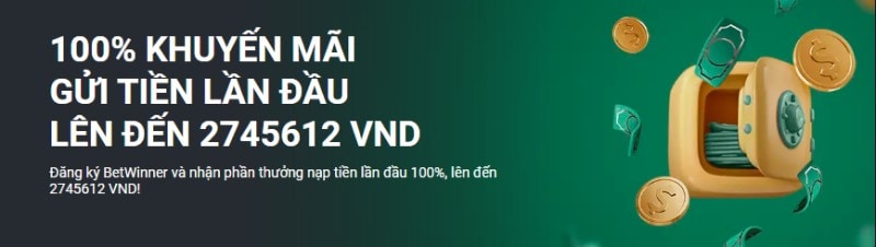 Ưu đãi chào mừng Betwinner